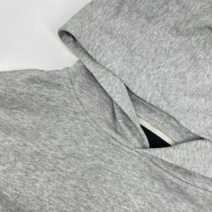 1piu1uguale3 Uno Più Uno Uguale Tre MRB568-COT351 Gray back-logo-print pullover hoodie Top