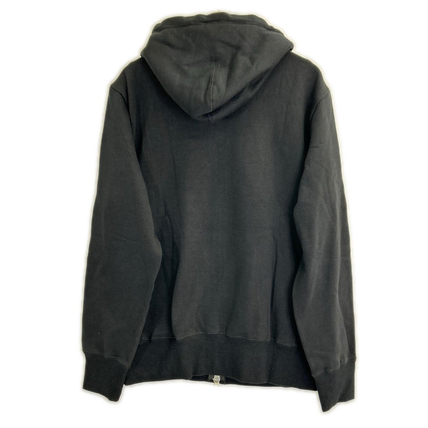 MRB659-COT396 BLACK SIC ZIP HOODED Side Rib Knit Zip-Up Parka Jacket Tops VII Men's
