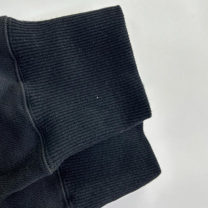 MRB659-COT396 黑色 SIC ZIP HOODED 侧边罗纹针织拉链连帽衫 夹克 上衣 VII 男士