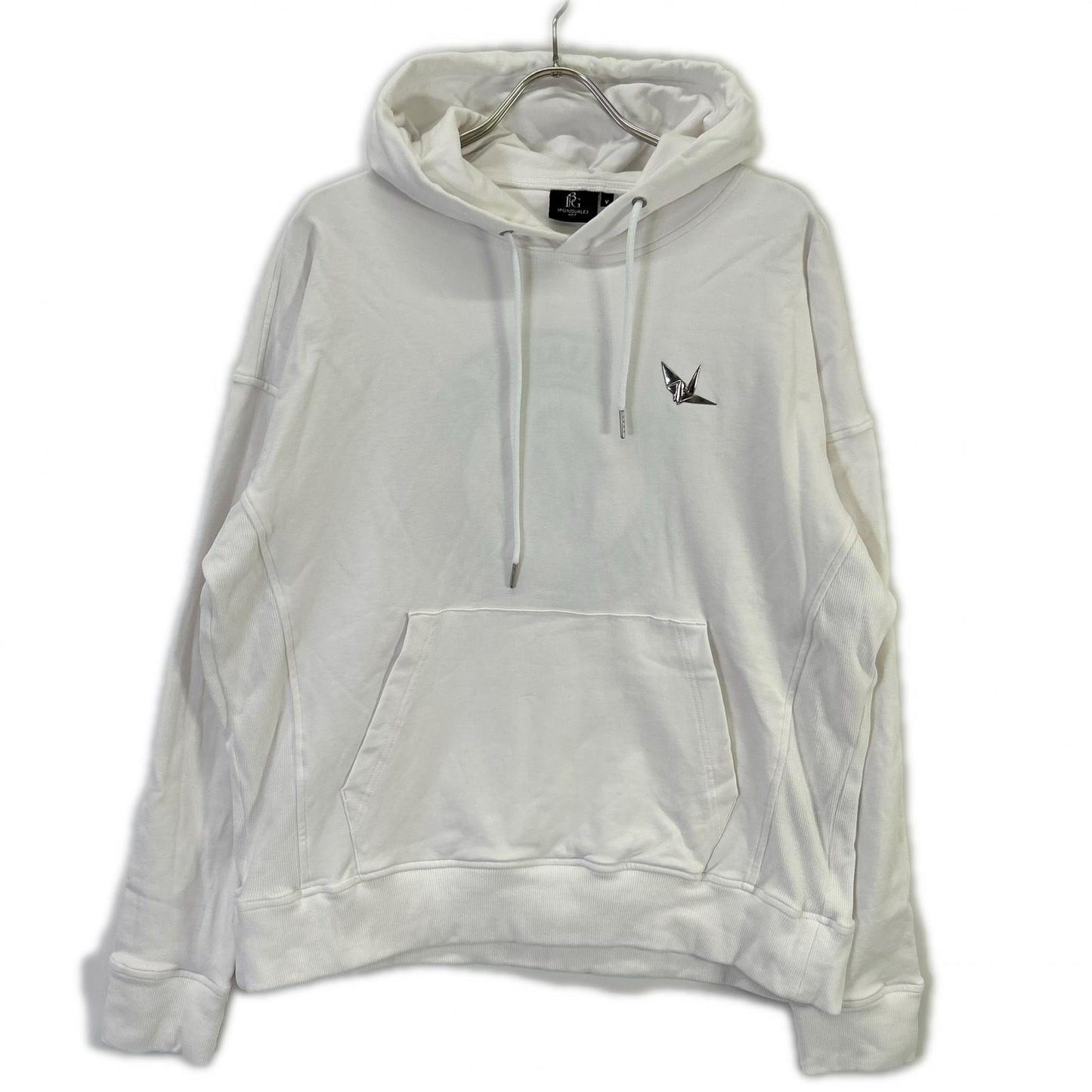 1piu1uguale3 ウノピゥウノウグァーレトレ 【GOLF】GRB096-CTU239 ホワイト BIG PULLOVER BC PARKA バックロゴパーカフーディ トップス