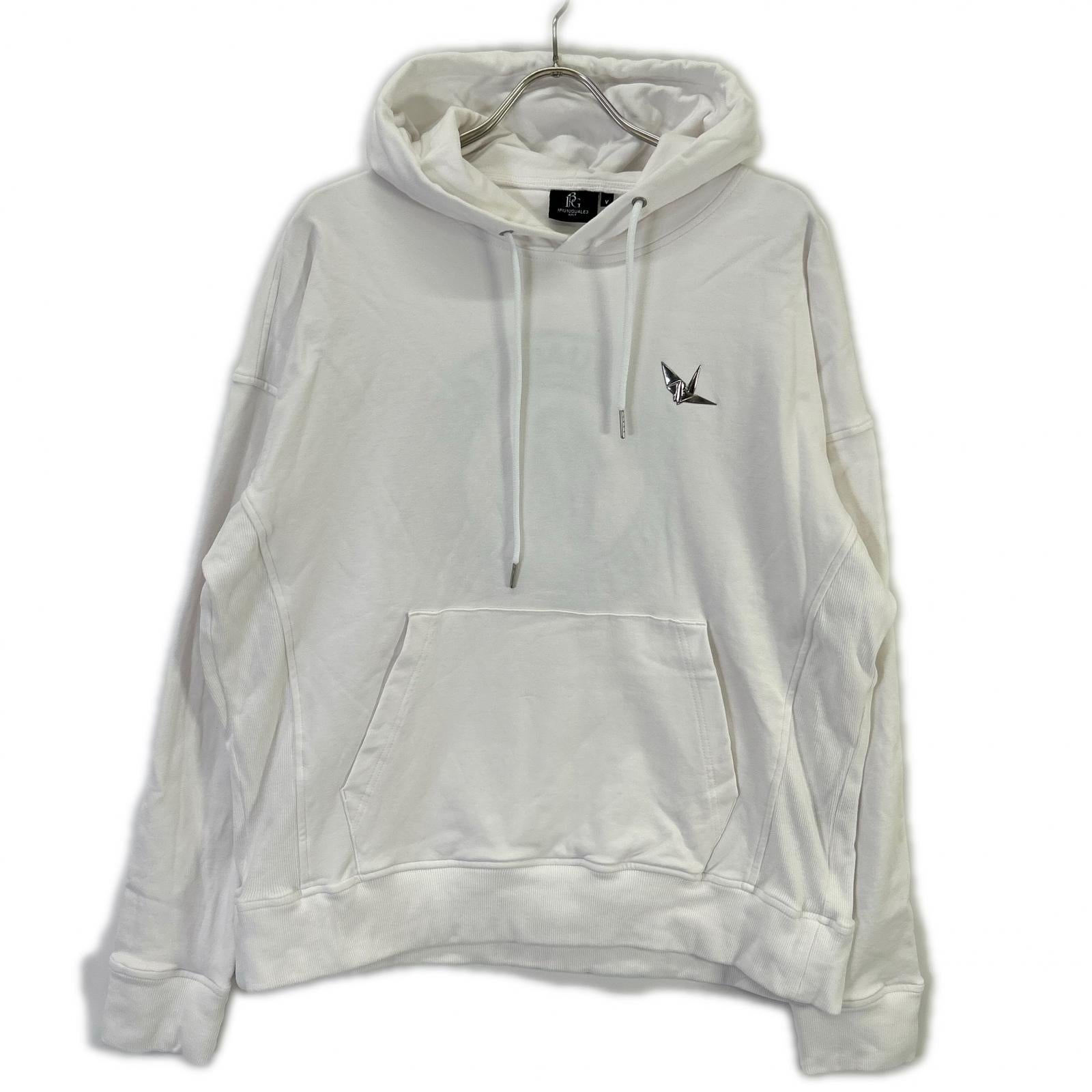 1piu1uguale3 ウノピゥウノウグァーレトレ 【GOLF】GRB096-CTU239 ホワイト BIG PULLOVER BC PARKA バックロゴパーカフーディ トップス