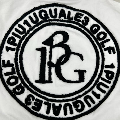 1piu1uguale3 ウノピゥウノウグァーレトレ 【GOLF】GRB096-CTU239 ホワイト BIG PULLOVER BC PARKA バックロゴパーカフーディ トップス