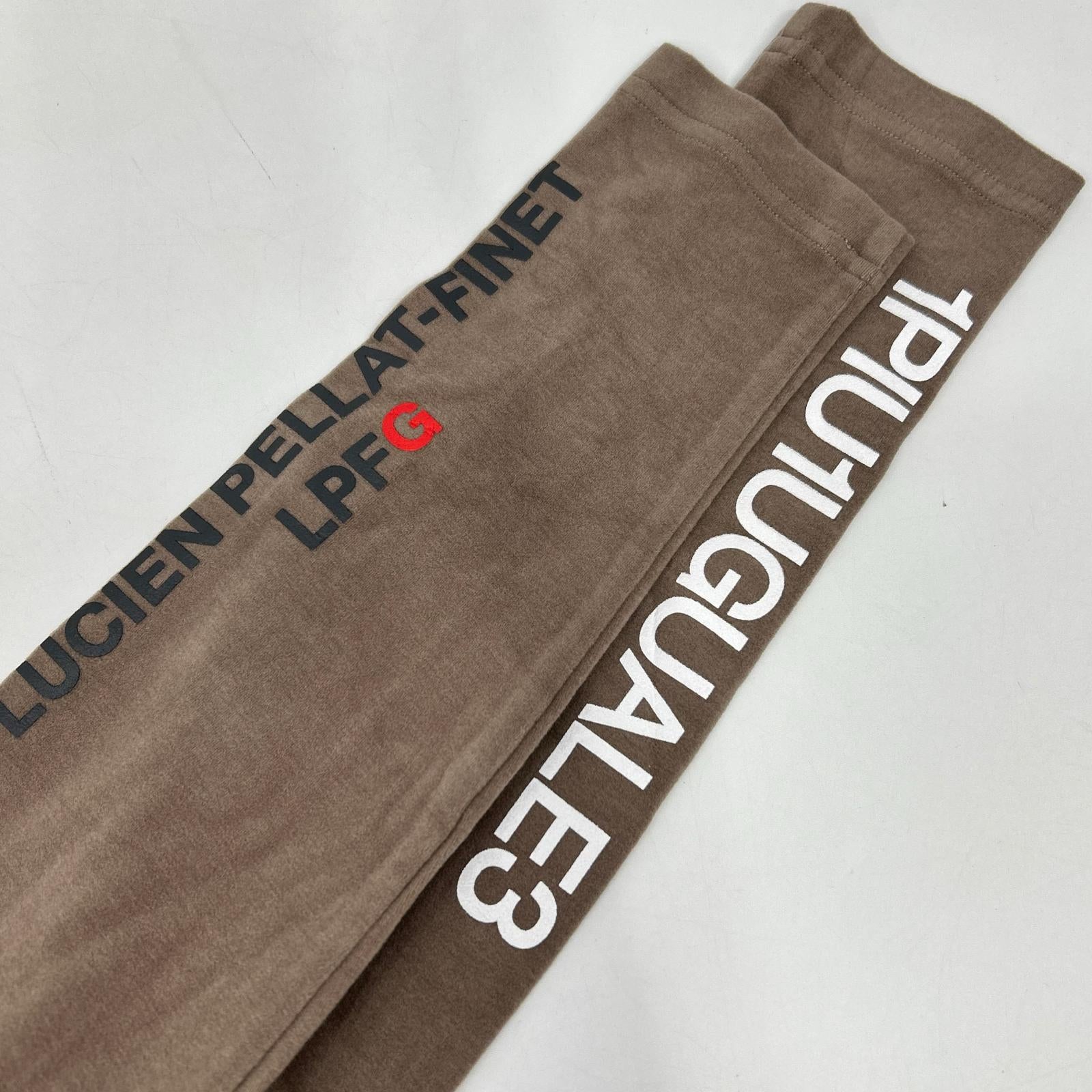 1piu1uguale3 ウノピゥウノウグァーレトレ 【GOLF】GRT163-ARN027 ブラウン RAGLAN L/S UV INNER ラグランモックネックカットソー トップス