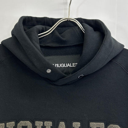 1piu1uguale3 ウノピゥウノウグァーレトレ 【SPORT】CM055-MN01 ブラック CLASSIC SWEAT SIDE ZIP PO PARKA サイドジップパーカフーディ トップス