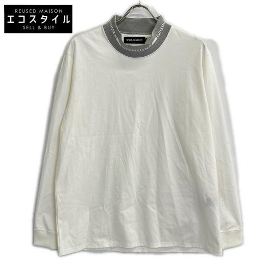 1piu1uguale3 ウノピゥウノウグァーレトレ 【SPORT】CM073-MT01 ホワイト COMFORTABLE HYBLID MOCK モックネックカットソー トップス