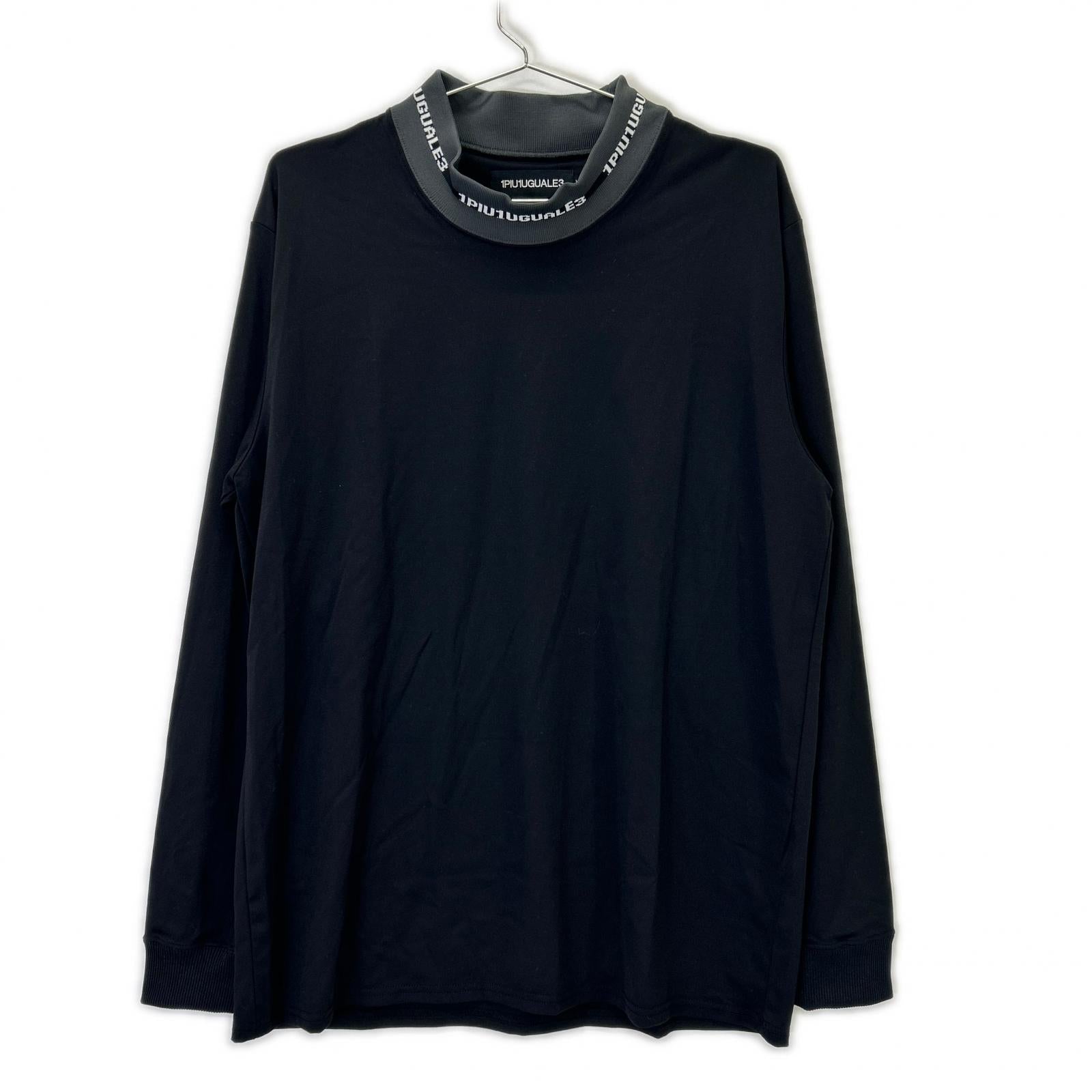 1piu1uguale3 ウノピゥウノウグァーレトレ 【SPORT】CM071-MT01 24AW ブラック COMFORTABLE HYBLID MOCK モックネックカットソー トップス