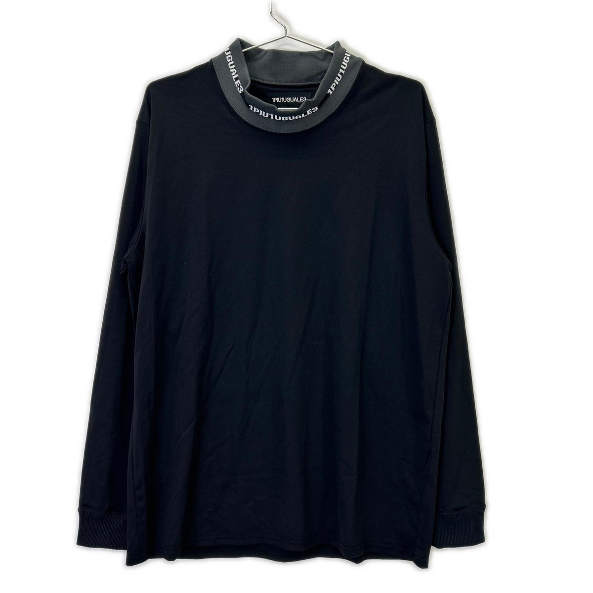 1piu1uguale3 ウノピゥウノウグァーレトレ 【SPORT】CM071-MT01 24AW ブラック COMFORTABLE HYBLID MOCK モックネックカットソー トップス