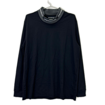 1piu1uguale3 ウノピゥウノウグァーレトレ 【SPORT】CM071-MT01 24AW ブラック COMFORTABLE HYBLID MOCK モックネックカットソー トップス