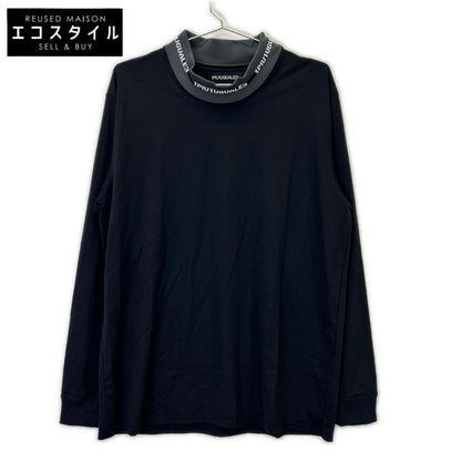 1piu1uguale3 ウノピゥウノウグァーレトレ 【SPORT】CM071-MT01 24AW ブラック COMFORTABLE HYBLID MOCK モックネックカットソー トップス