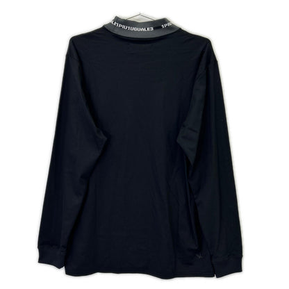 1piu1uguale3 ウノピゥウノウグァーレトレ 【SPORT】CM071-MT01 24AW ブラック COMFORTABLE HYBLID MOCK モックネックカットソー トップス
