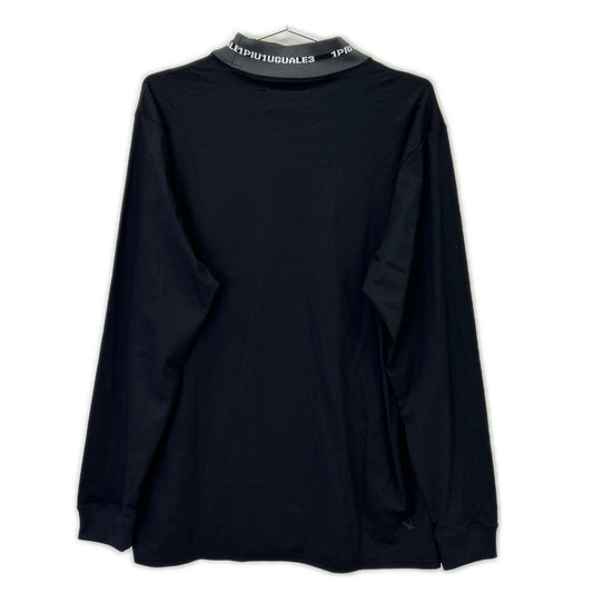 1piu1uguale3 ウノピゥウノウグァーレトレ 【SPORT】CM071-MT01 24AW ブラック COMFORTABLE HYBLID MOCK モックネックカットソー トップス