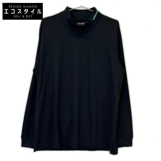 1piu1uguale3 ウノピゥウノウグァーレトレ 【SPORT】【×HESAINT MODEL】TF090-MT01 24AW ブラック COMFORTABLE HYBLID MOCK モックネックカットソー トップス