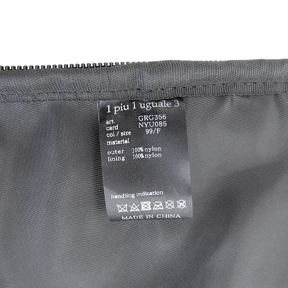 1piu1uguale3 ウノピゥウノウグァーレトレ 美品 GOLF BOSTON BAG ボストンバッグ メンズ ブラック GRG356-NYU085 ボストンバッグ