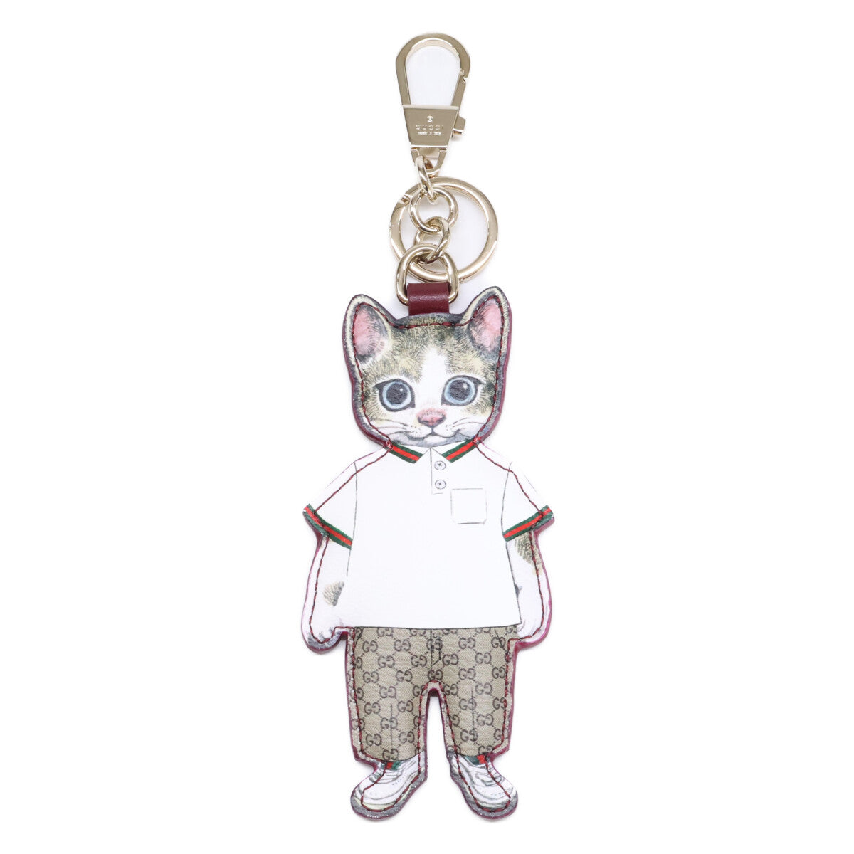 GUCCI グッチ x ヒグチユウコ 【新品同様/日本限定】844247 GGパターン 猫 BORIS ボリス キーホルダー
