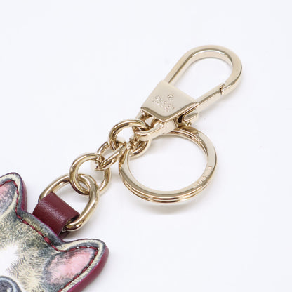 GUCCI グッチ x ヒグチユウコ 【新品同様/日本限定】844247 GGパターン 猫 BORIS ボリス キーホルダー