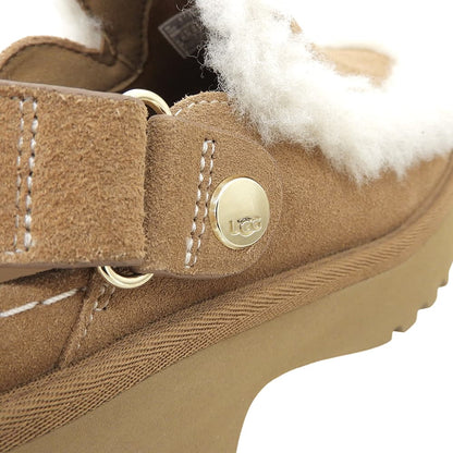 UGG アグ 美品 Esmee Clog エスミークロッグ ヒール ストラップ サンダル シューズ レディース ブラウン 22cm 1173331 シューズ