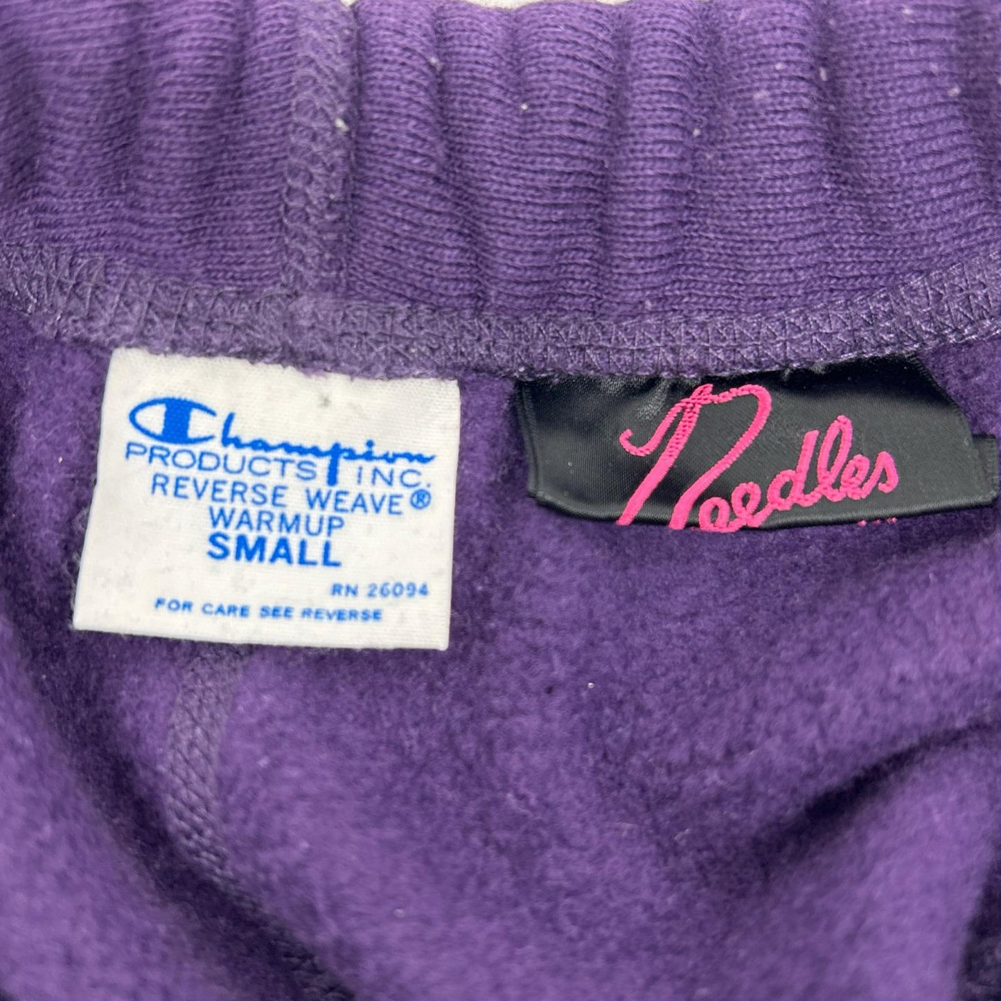 needles ニードルズ 【×Champion×BEAMS BOY】CWSS202 パープル ヒザデルパンツ ボトムス