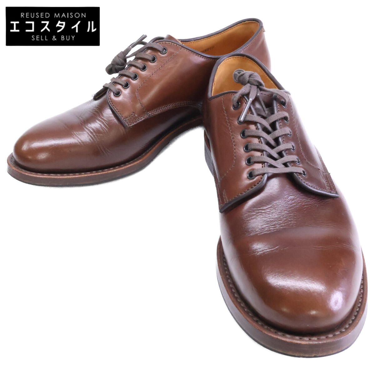 TOWN CRAFT タウンクラフト ｘWHEEL ROBE 20075 HORWEEN社製 クロムエクセルレザー 6-EYE PLAIN TOE DERBY SHOES ダービーシューズ シューズ