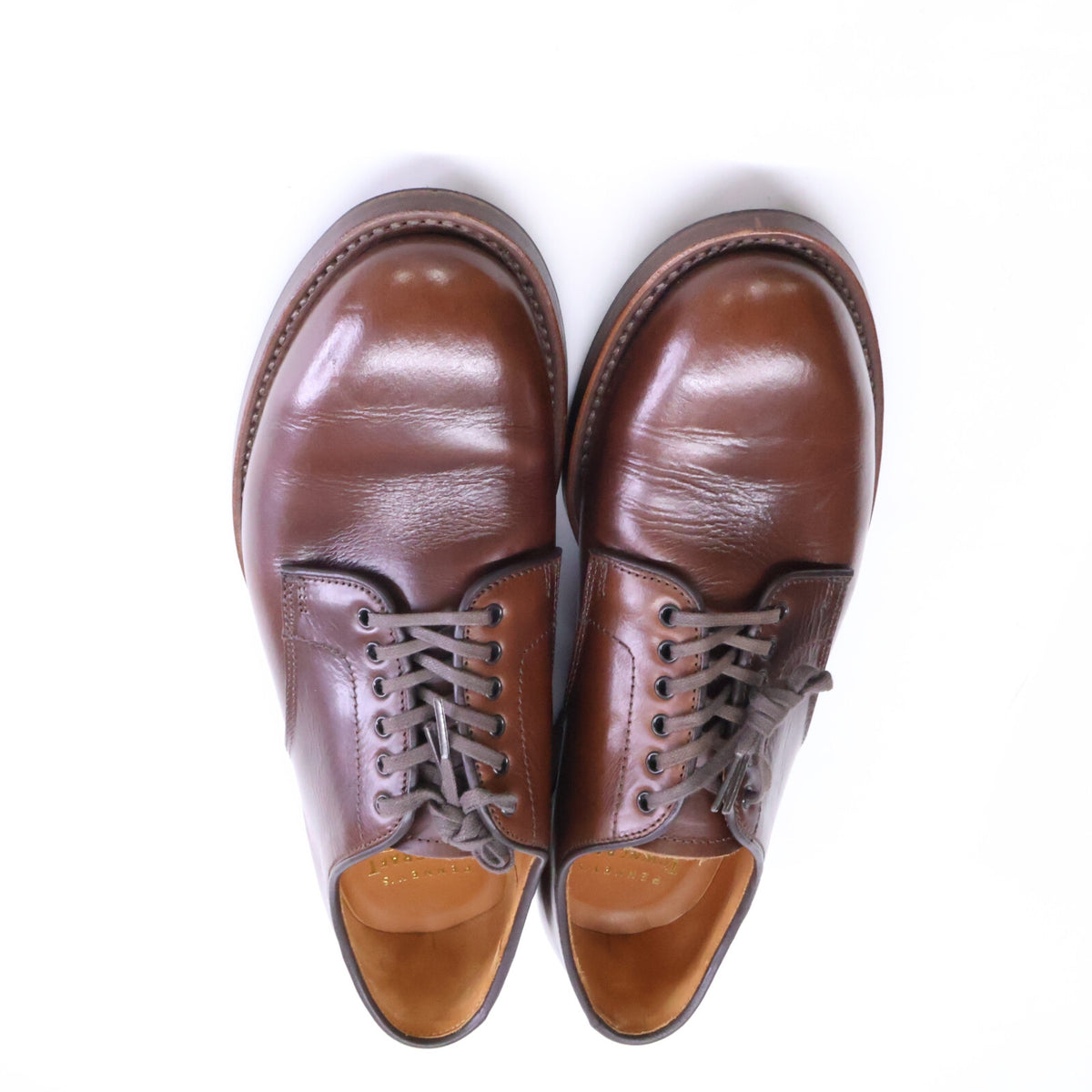 TOWN CRAFT タウンクラフト ｘWHEEL ROBE 20075 HORWEEN社製 クロムエクセルレザー 6-EYE PLAIN TOE DERBY SHOES ダービーシューズ シューズ