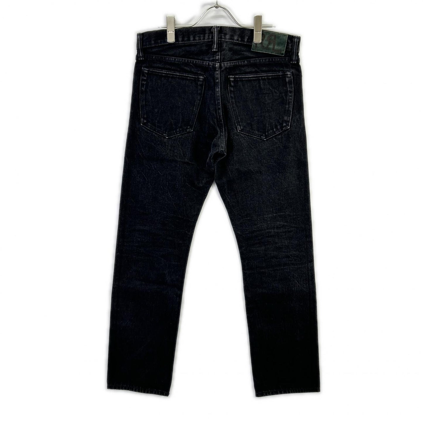 RRL ダブルアールエル ブラック USA製 スリムフィット JAPAN WOVEN SELVEDGE DENIM ストレートデニムパンツ ボトムス