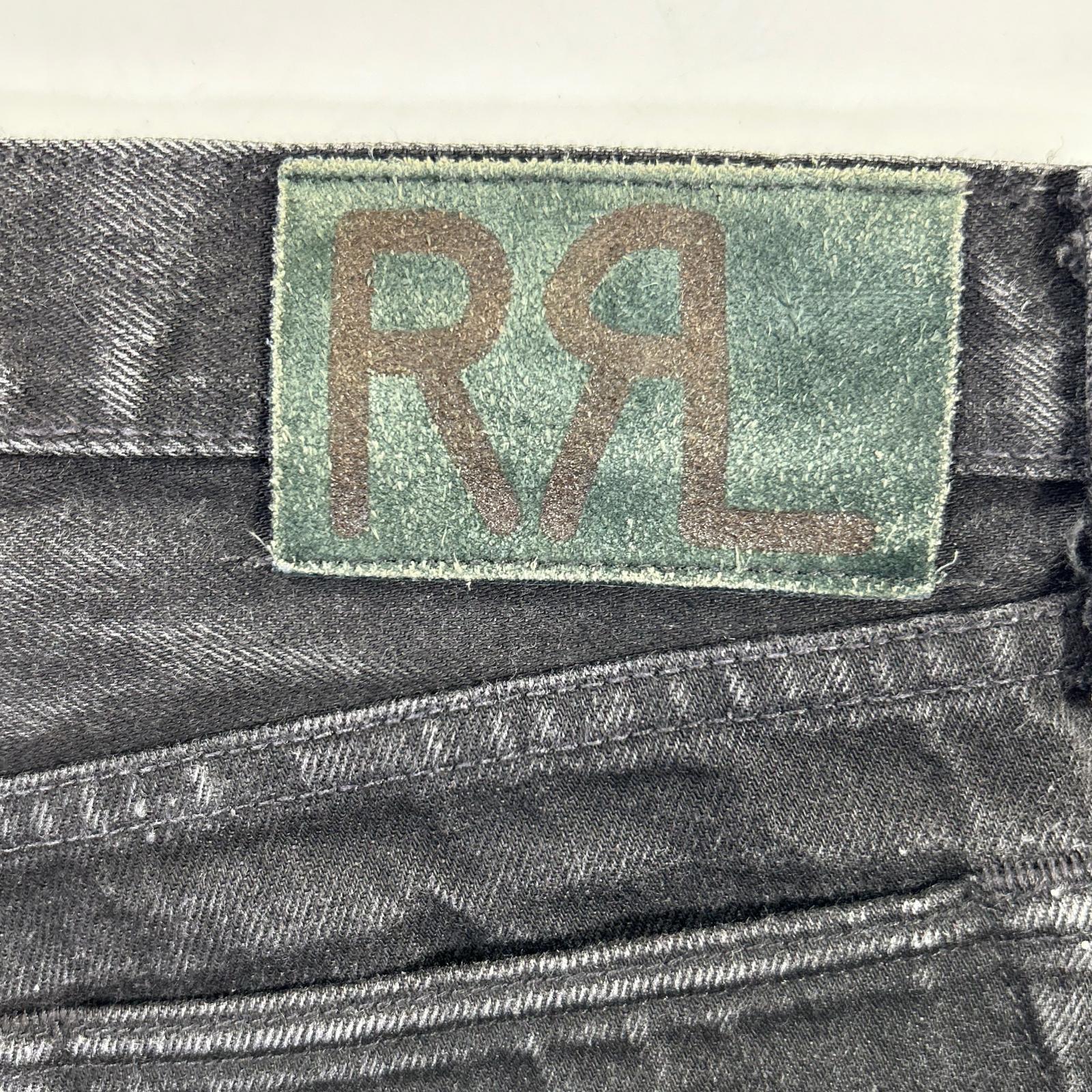 RRL ダブルアールエル ブラック USA製 スリムフィット JAPAN WOVEN SELVEDGE DENIM ストレートデニムパンツ ボトムス