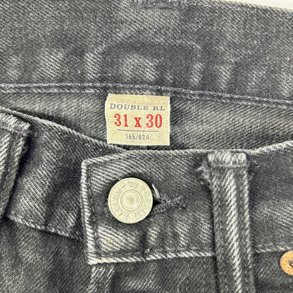 RRL ダブルアールエル ブラック USA製 スリムフィット JAPAN WOVEN SELVEDGE DENIM ストレートデニムパンツ ボトムス