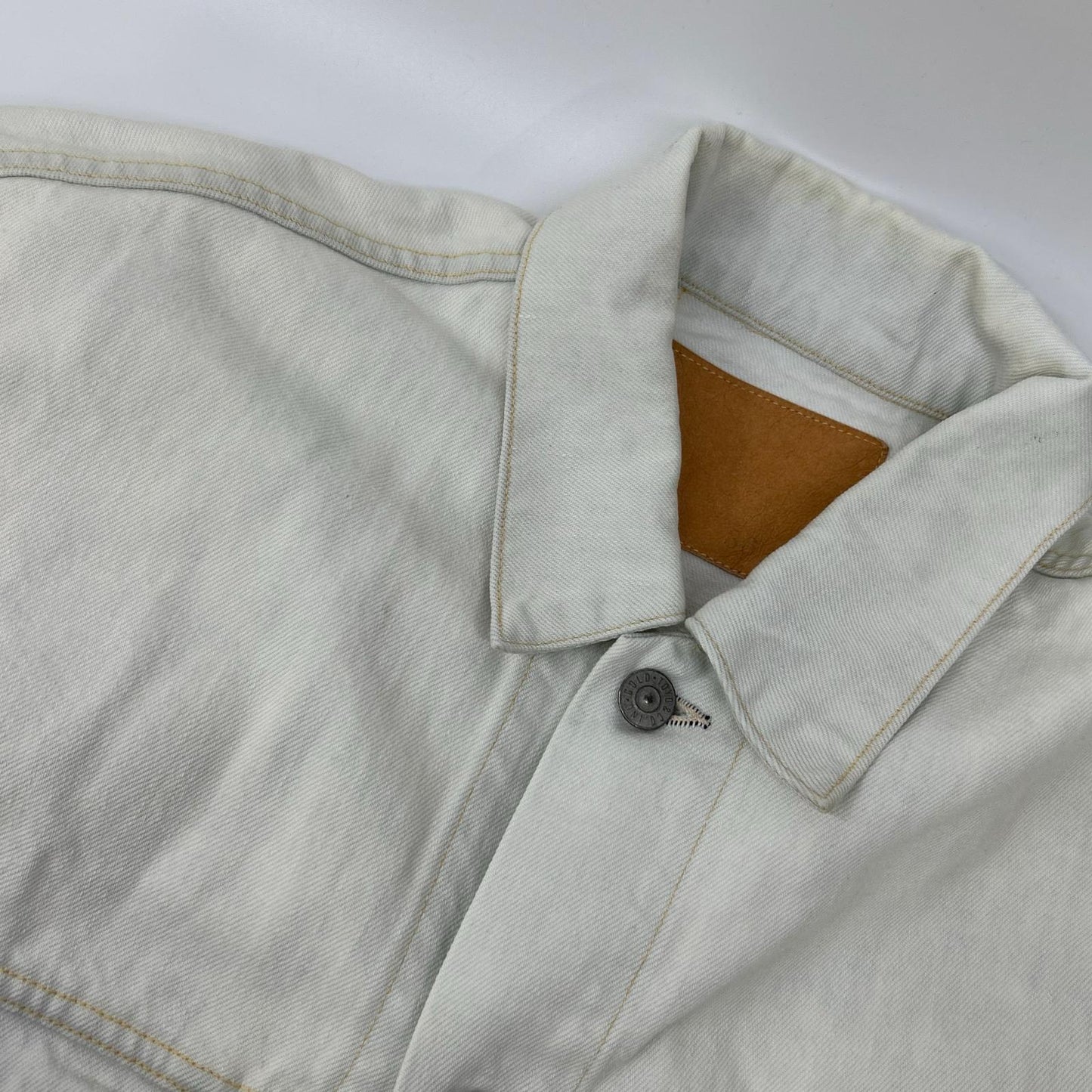 GOLD ゴールド GL14812H ホワイト 14oz. DENIM TRUCKER JACKET AGED MODEL ジャケット