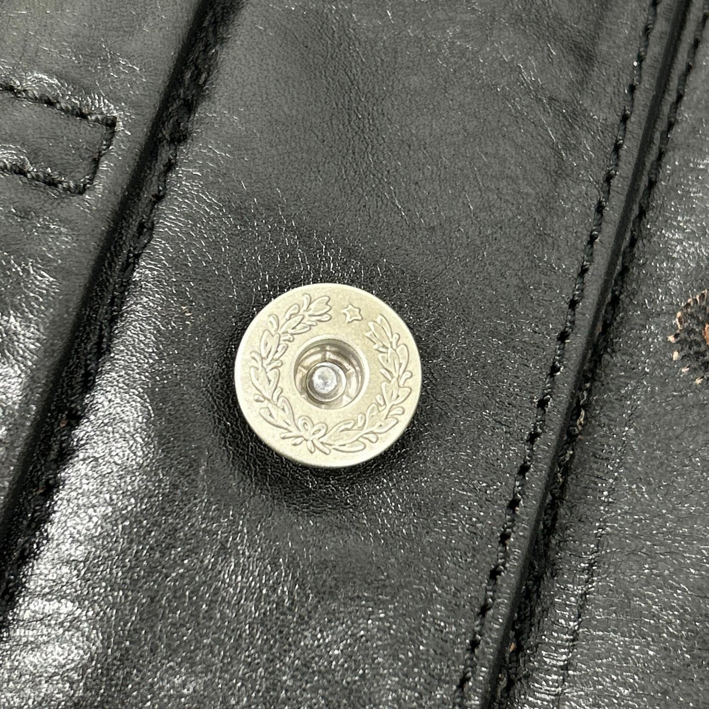 黑色马皮 TYPE-1ST 皮革卡车夹克 夹克 XS 男士