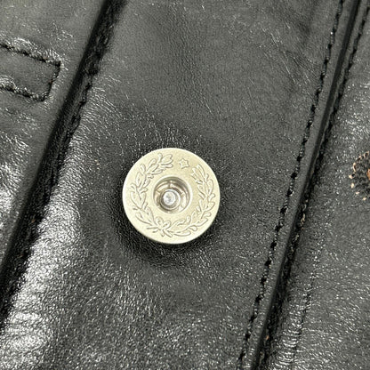黑色马皮 TYPE-1ST 皮革卡车夹克 夹克 XS 男士