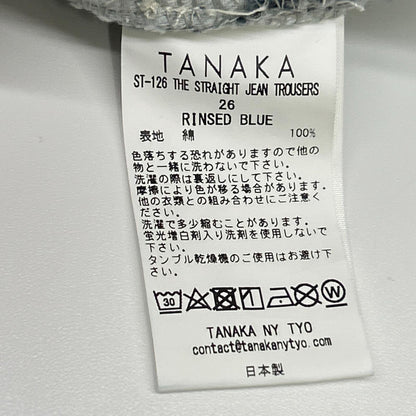 TANAKA 田中 ST-126 靛蓝色水洗 THE STRAIGHT JEAN TROUSERS 牛仔裤 下装