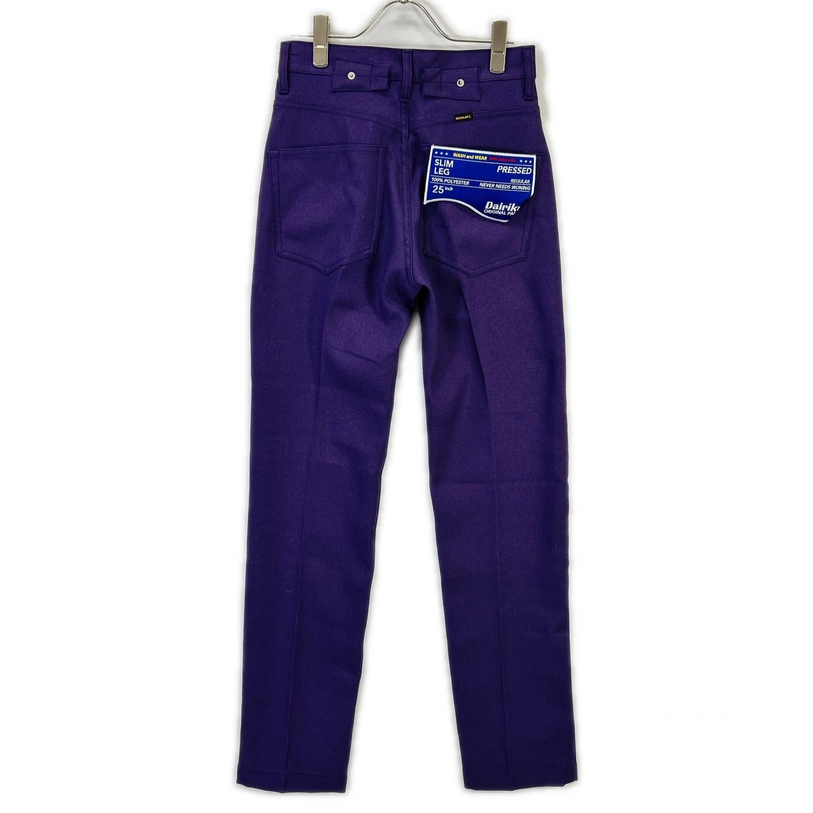 DAIRIKU ダイリク 22AW パープル Slim Pressed Pants ボトムス