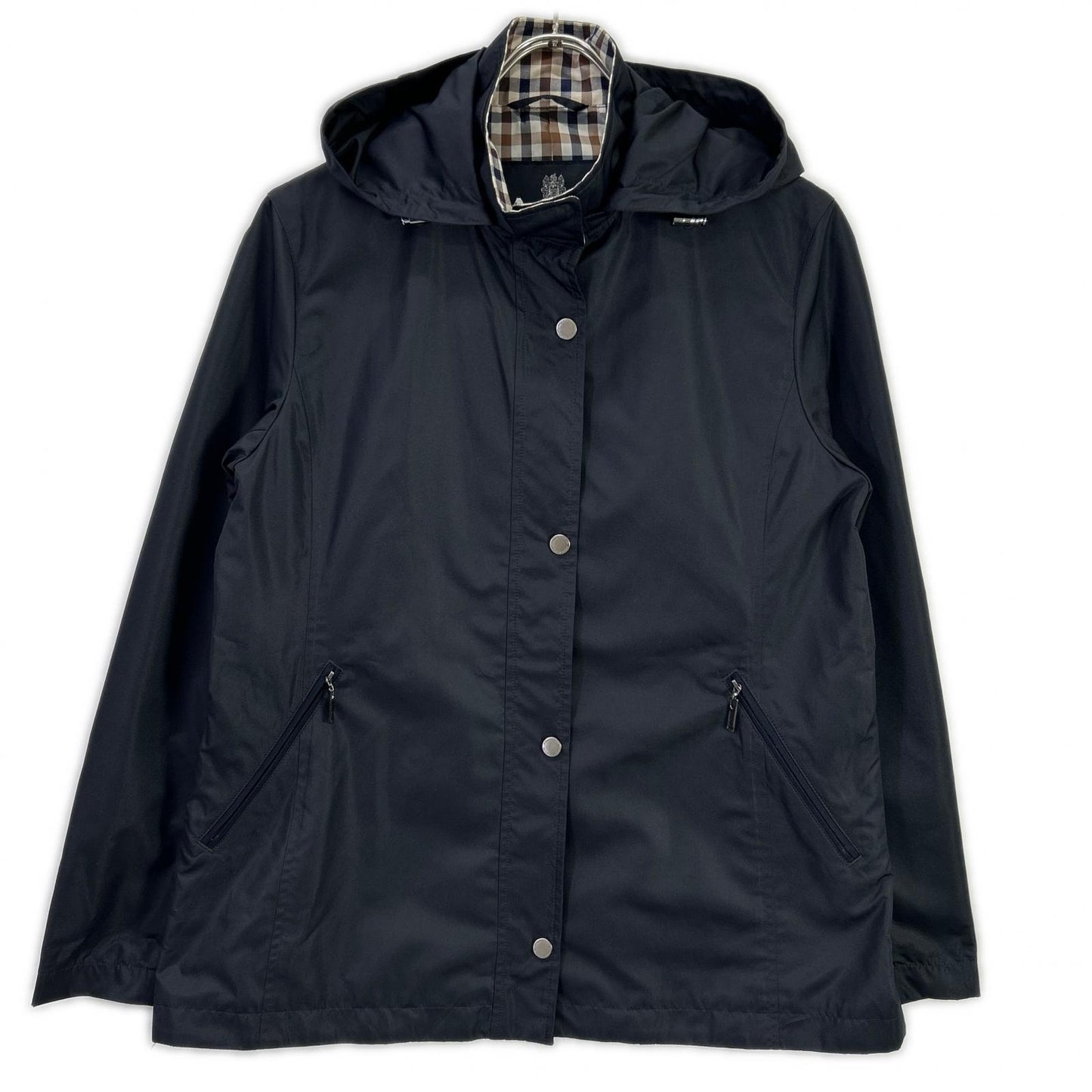 Aquascutum アクアスキュータム 5003204088 ネイビー 2WAY タフタパーカー テーラードジャケット ジャケット