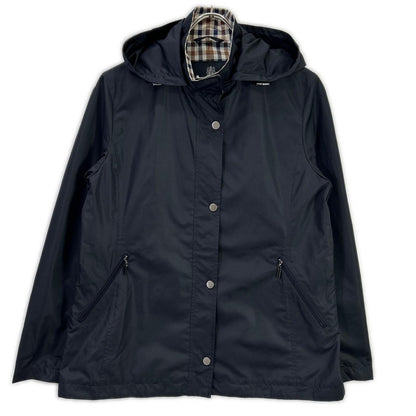 Aquascutum アクアスキュータム 5003204088 ネイビー 2WAY タフタパーカー テーラードジャケット ジャケット