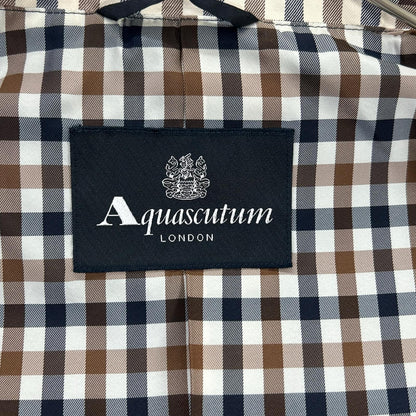 Aquascutum アクアスキュータム 5003204088 ネイビー 2WAY タフタパーカー テーラードジャケット ジャケット