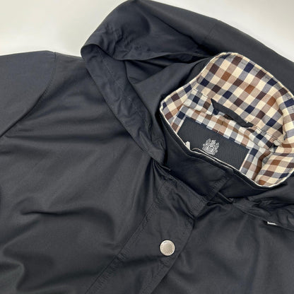 Aquascutum アクアスキュータム 5003204088 ネイビー 2WAY タフタパーカー テーラードジャケット ジャケット