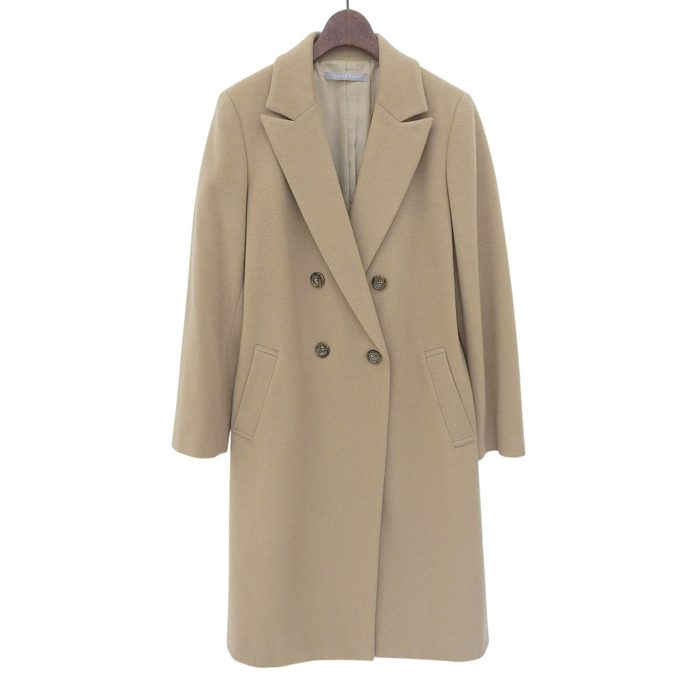 theory luxe セオリーリュクス ダブルブレスト チェスター コート ウール レディース ベージュ 38 03-8309621 コート