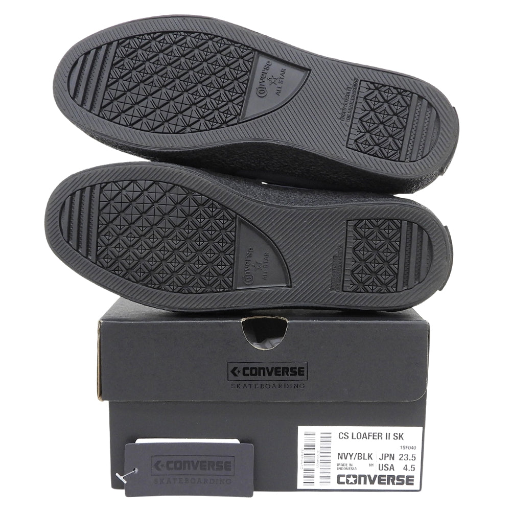 CONVERSE コンバース 新品同様 CS LOAFER II SK CS ローファー2 スエード シューズ レディース ネイビー 23.5cm 1SF040 シューズ