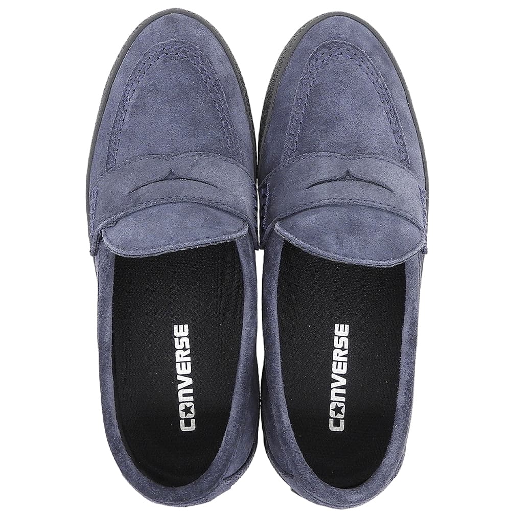 CONVERSE コンバース 新品同様 CS LOAFER II SK CS ローファー2 スエード シューズ レディース ネイビー 23.5cm 1SF040 シューズ