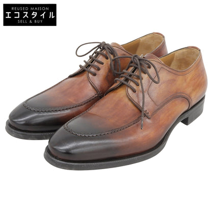 MAGNANNI マグナーニ 美品 外羽根 プレーントゥ シューズ メンズ ブラウン 40 21232 シューズ