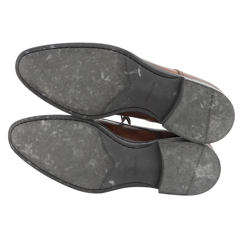 MAGNANNI マグナーニ 美品 外羽根 プレーントゥ シューズ メンズ ブラウン 40 21232 シューズ