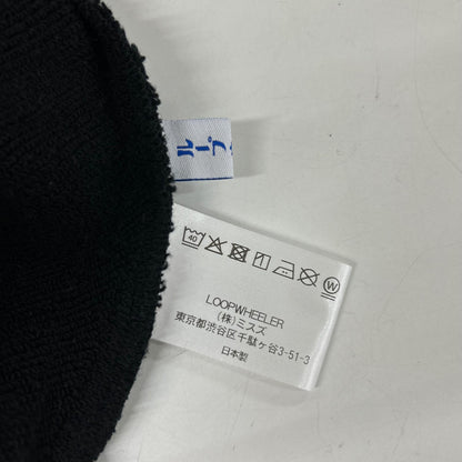 loopwheeler ループウィラー 【BEAMS PLUS別注】ブラック 裏毛 ボートネックスウェットプルオーバー トップス