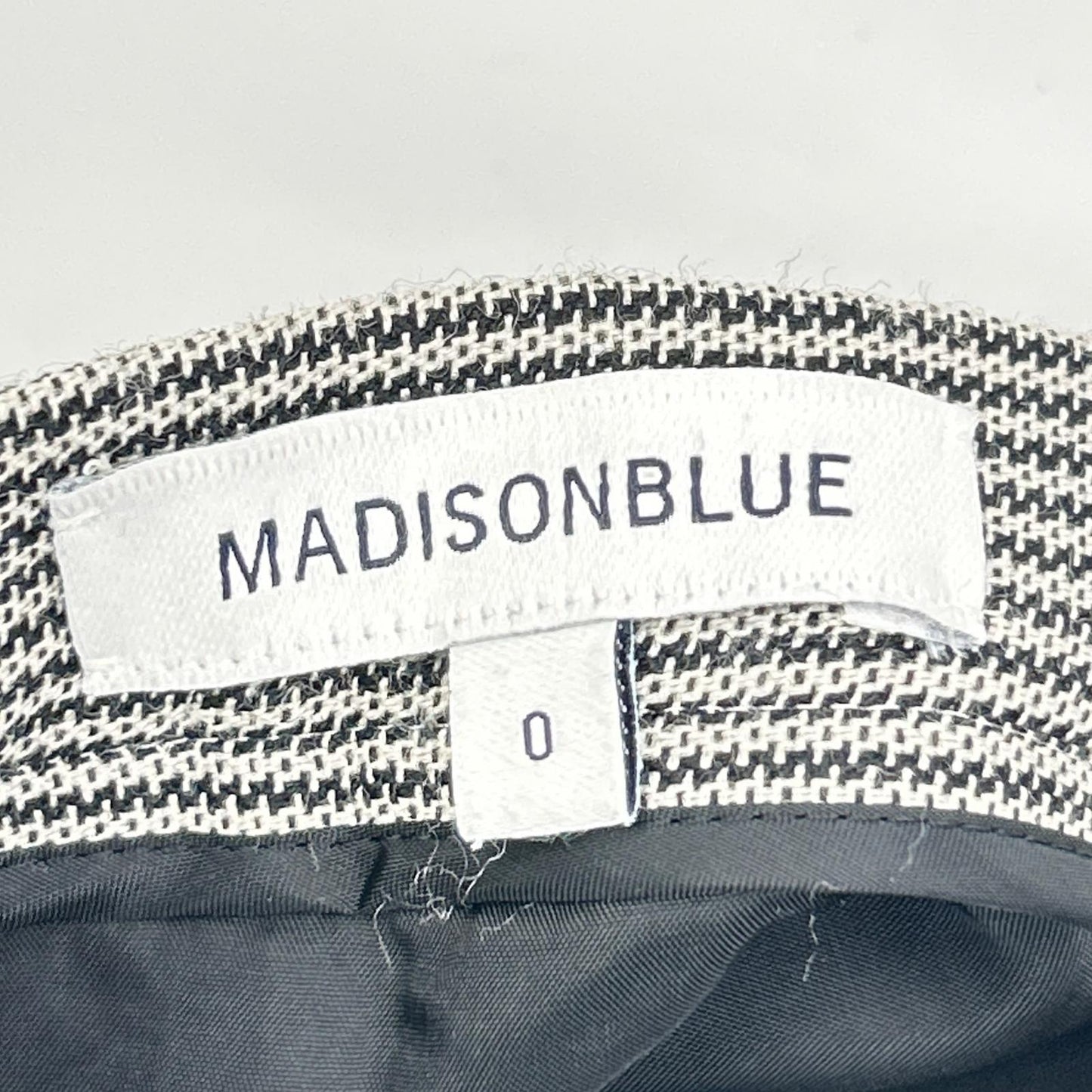 MADISON BLUE マディソンブルー MB184-6018 グレー グレンチェック フレアスカート スカート