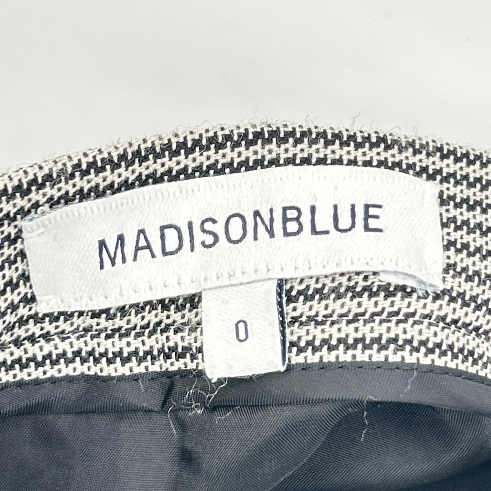 MADISON BLUE マディソンブルー MB184-6018 グレー グレンチェック フレアスカート スカート
