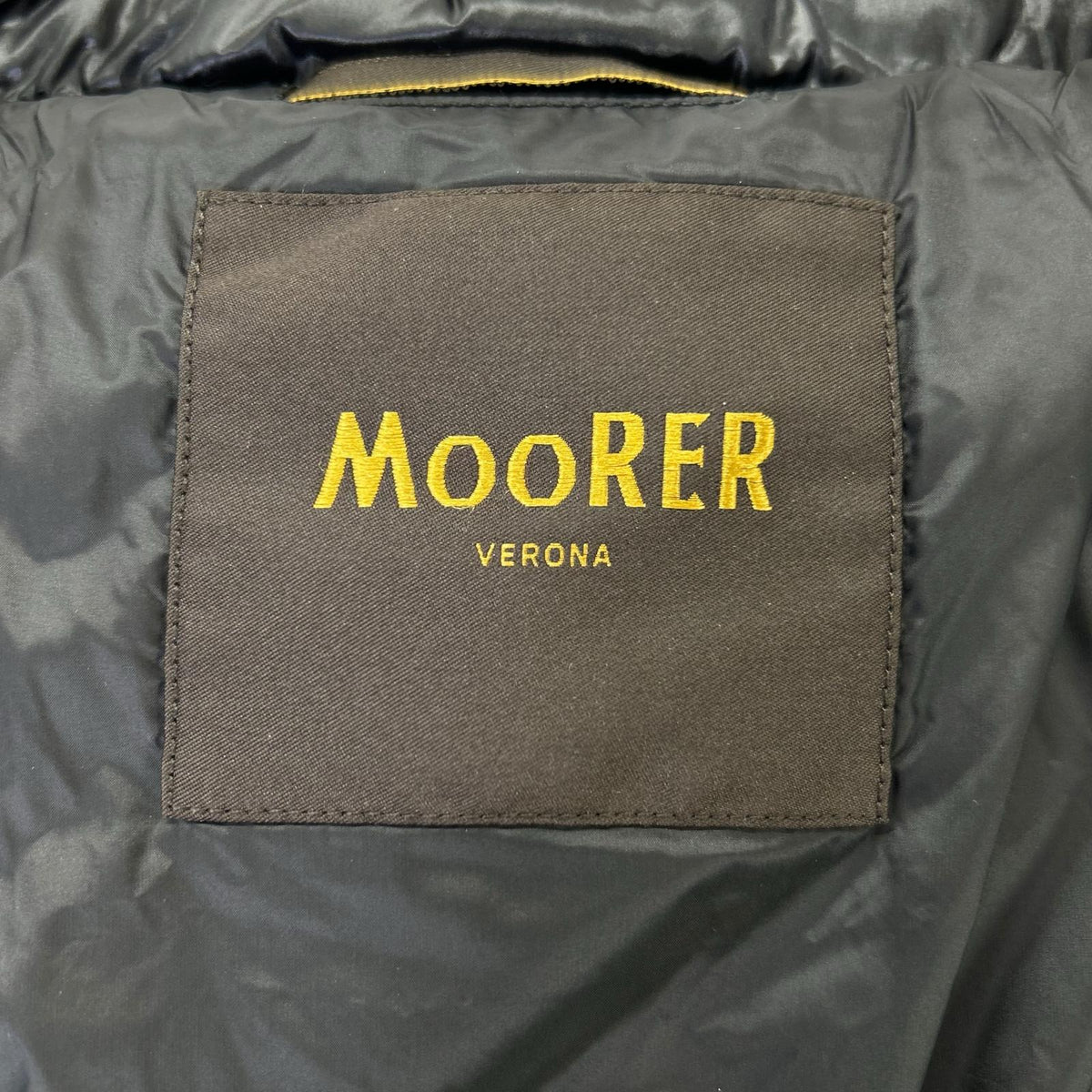 MOORER ムーレー 新品同様 23AW HARNA-CWR キルテッドダブルブレステッド カシミヤウール レイヤードダウン コート