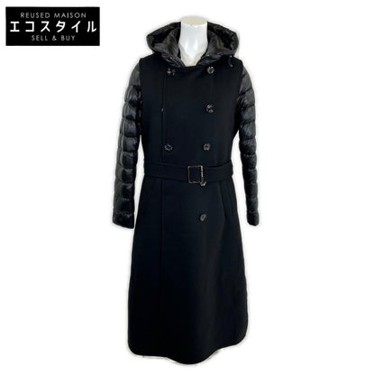 Like New 23AW HARNA-CWR Quilted Double-Breasted Cashmere Wool Layered Down Coat 40 Women's