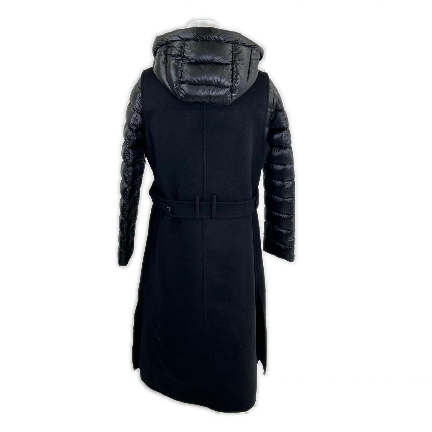 Like New 23AW HARNA-CWR Quilted Double-Breasted Cashmere Wool Layered Down Coat 40 Women's