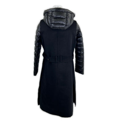 Like New 23AW HARNA-CWR Quilted Double-Breasted Cashmere Wool Layered Down Coat 40 Women's