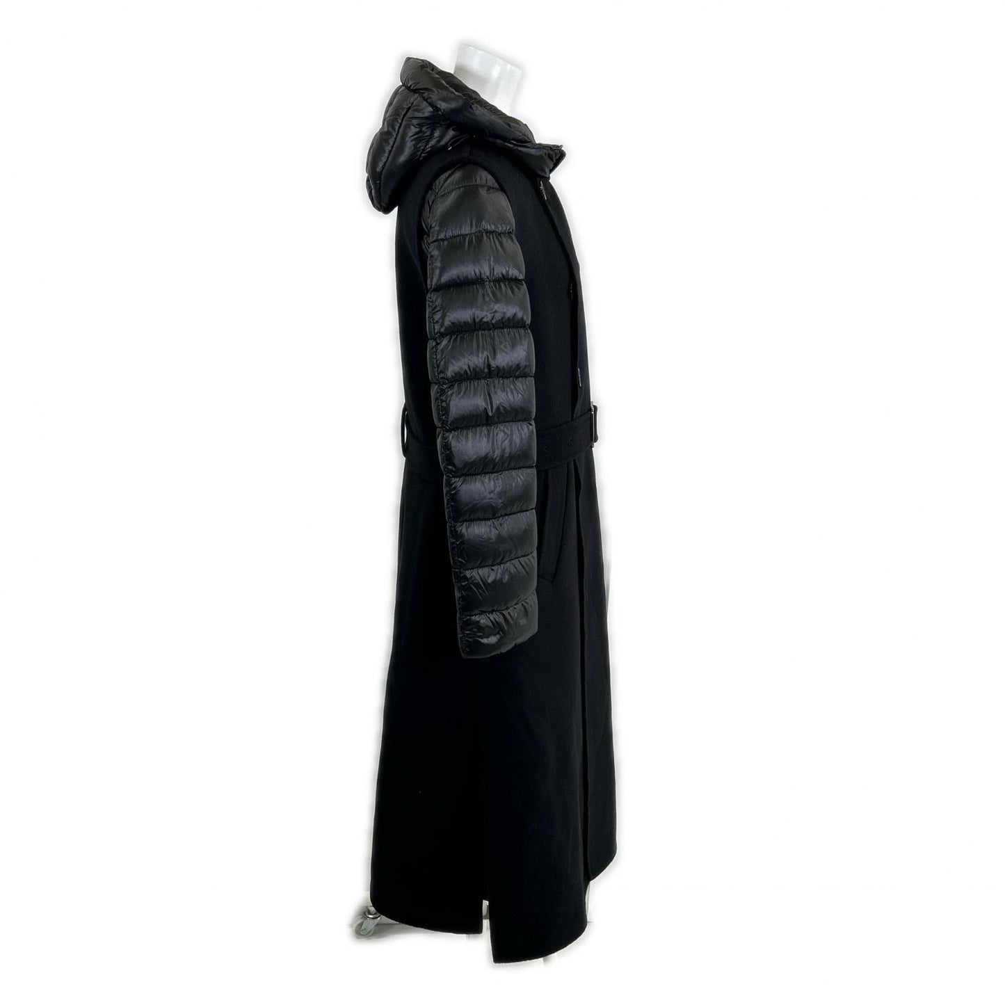Like New 23AW HARNA-CWR Quilted Double-Breasted Cashmere Wool Layered Down Coat 40 Women's