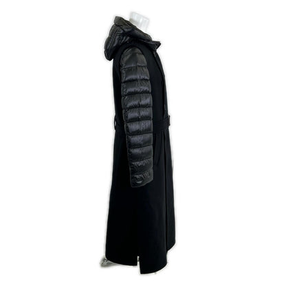 Like New 23AW HARNA-CWR Quilted Double-Breasted Cashmere Wool Layered Down Coat 40 Women's