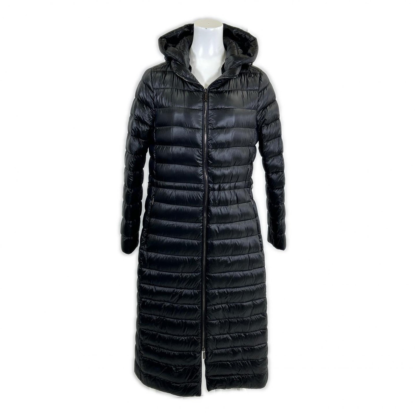 Like New 23AW HARNA-CWR Quilted Double-Breasted Cashmere Wool Layered Down Coat 40 Women's